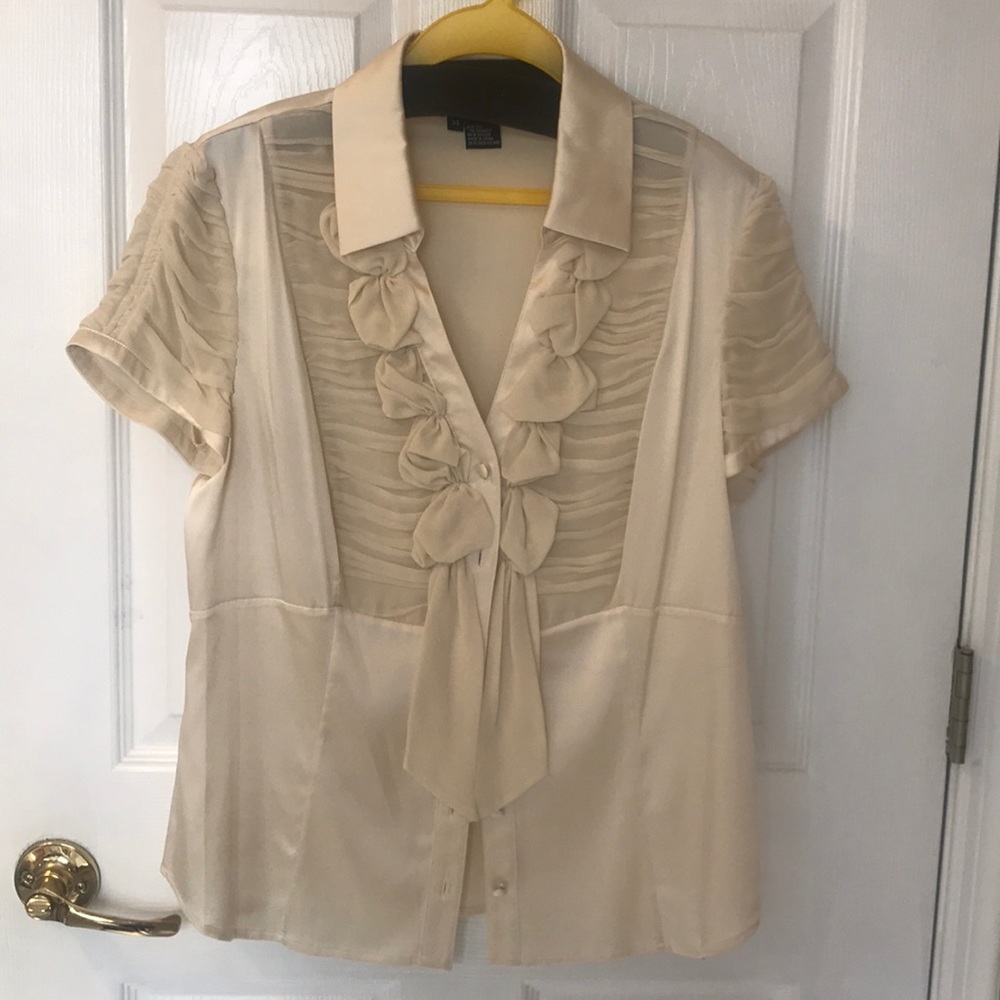 COPY - Etcetera cream silk blouse